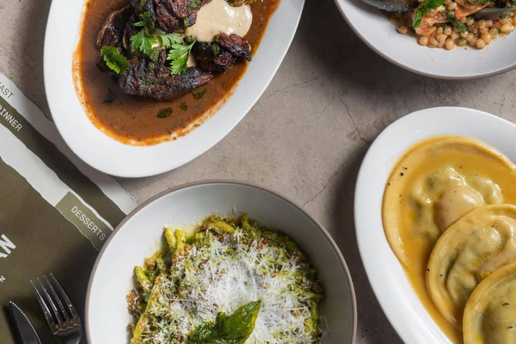 Selection of dishes from cafés and restaurants recommended by Stay In in Bali