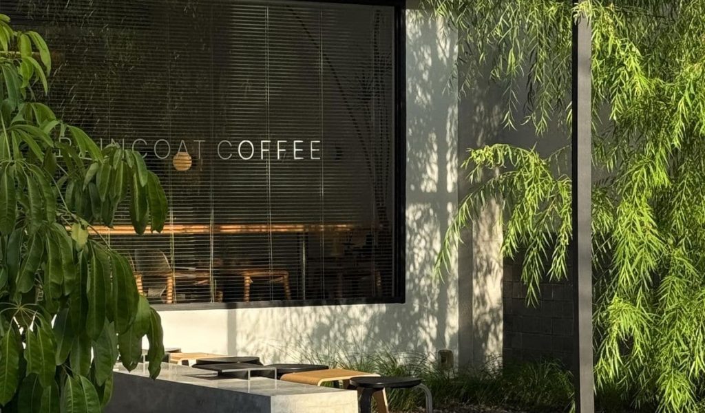 Exterior view of Raincoat Coffee in Canggu