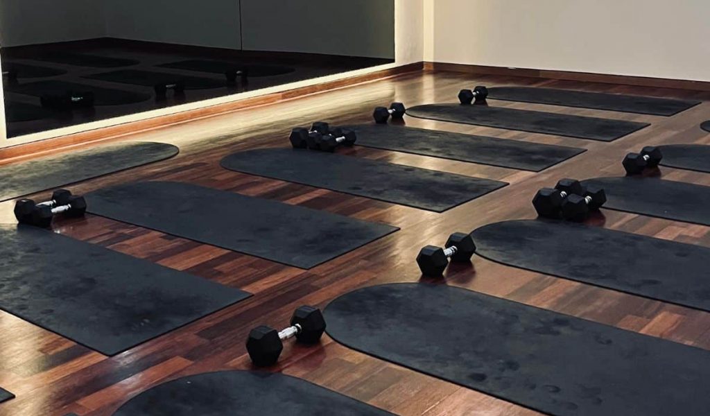 Fondue Studio – Mat Pilates Vibes Mat pilates setup at Fondue Studio