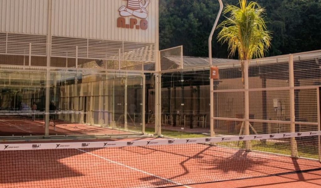 Nusa Padel Club Front and Courts Front view and padel courts of Nusa Padel Club in Uluwatu, Bal