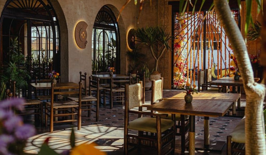 Origen – Mexican Restaurant with Lively Evenings in Canggu Interior design of Origen Mexican restaurant in Canggu with lively social atmosphere