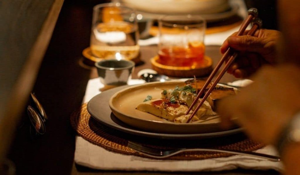 Dish from MORI Restaurant featuring modern Japanese-inspired cuisine with refined presentation.